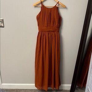 Amazon Kids Rust Halter Dress